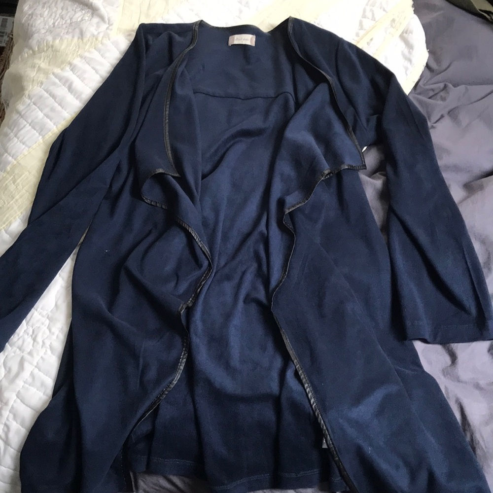 Suede blue jacket